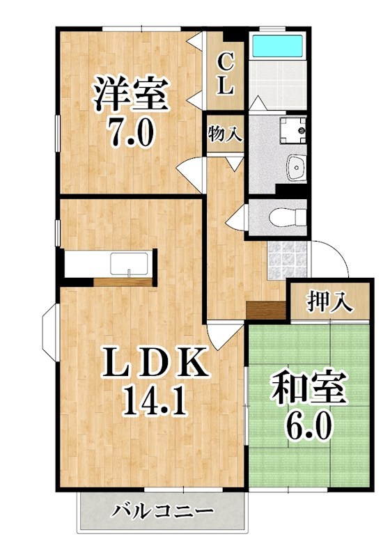 セントレ・デ・トゥース 間取り図