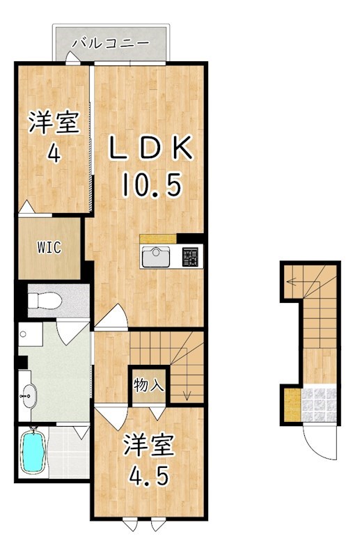 ヴィルヌーブＡ棟 間取り図