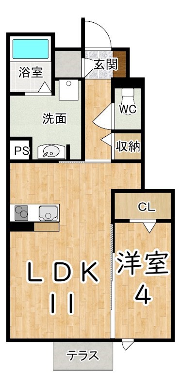 ヴィルヌーブＡ棟 間取り図