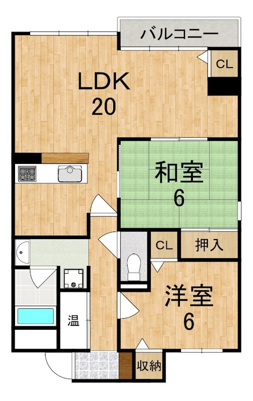 ラポールⅡ 501号室 間取り