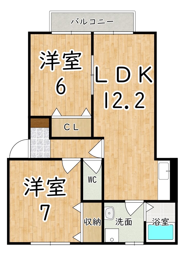 アンシャンテ葛城Ａ 202号室 間取り