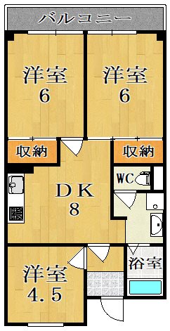 シティコープ新大宮 504号室 間取り