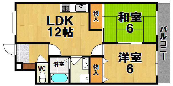 リバティーベル 203号室 間取り