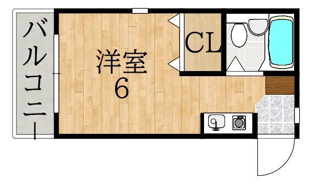 シティパレスあやめ池Ｐ－７ 間取り図