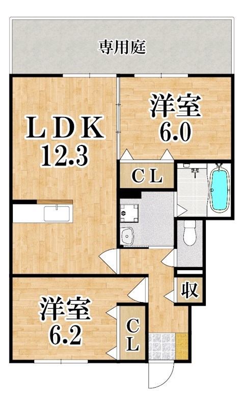 カメリアＢ棟 間取り図