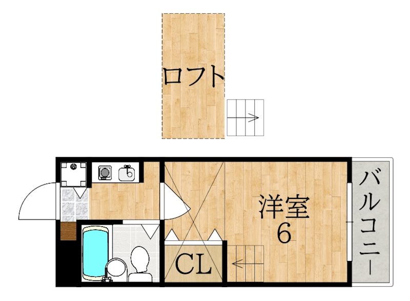 シティパレスあやめ池Ｐ－３ 間取り図