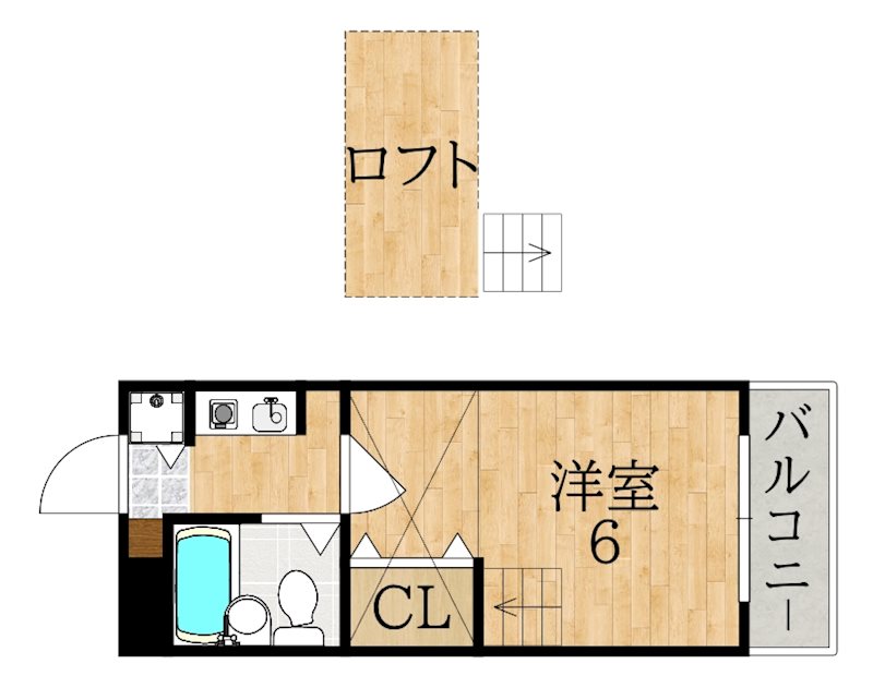 シティパレスあやめ池Ｐ－３ 間取り図