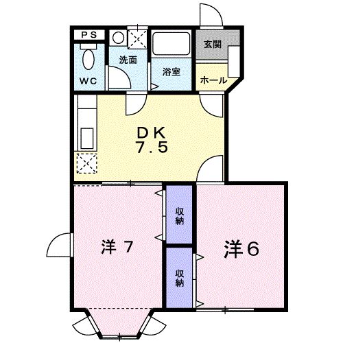 レスポワール　Ｂ 102号室 間取り