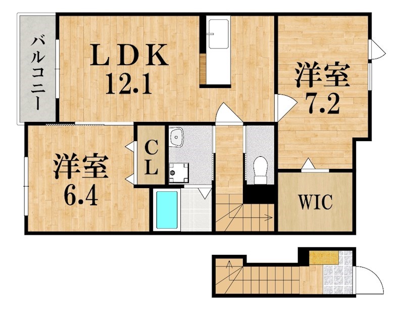 プライム　コート　Ｂ 間取り図