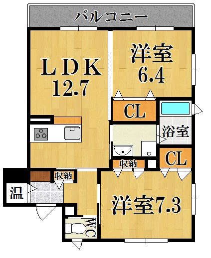 ヒルサイドテラス 305号室 間取り