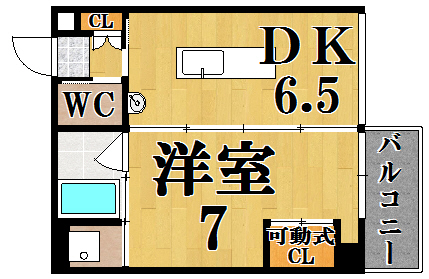 ＷＡＮＡＲＩ 406号室 間取り