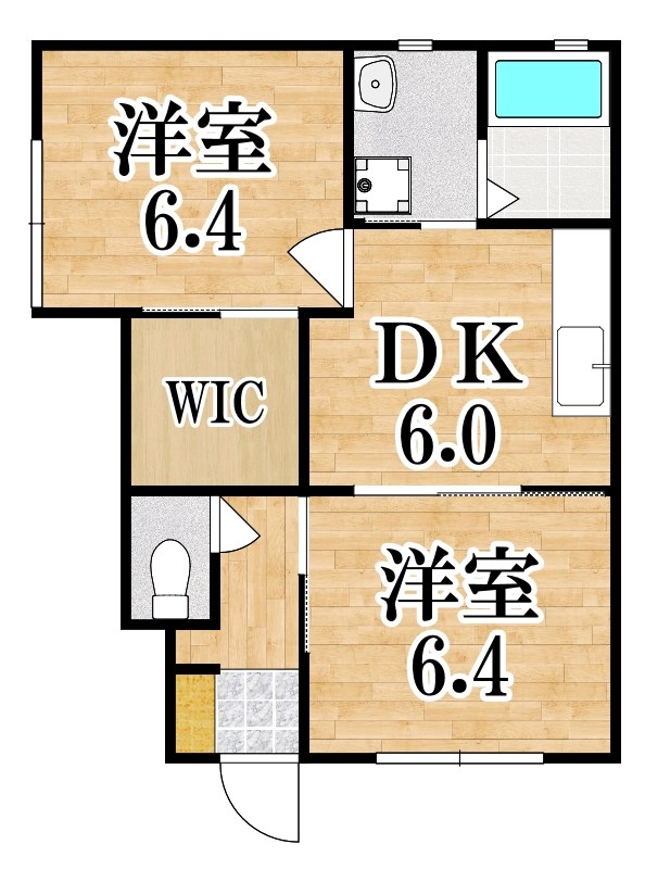 ユーハイツＡ 間取り図