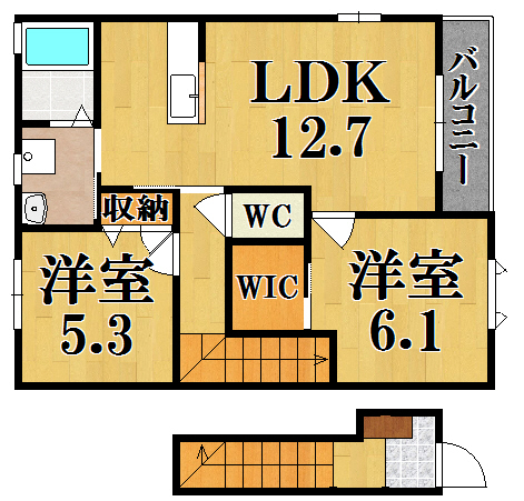 レジデンシア時計台Ａ 202号室 間取り