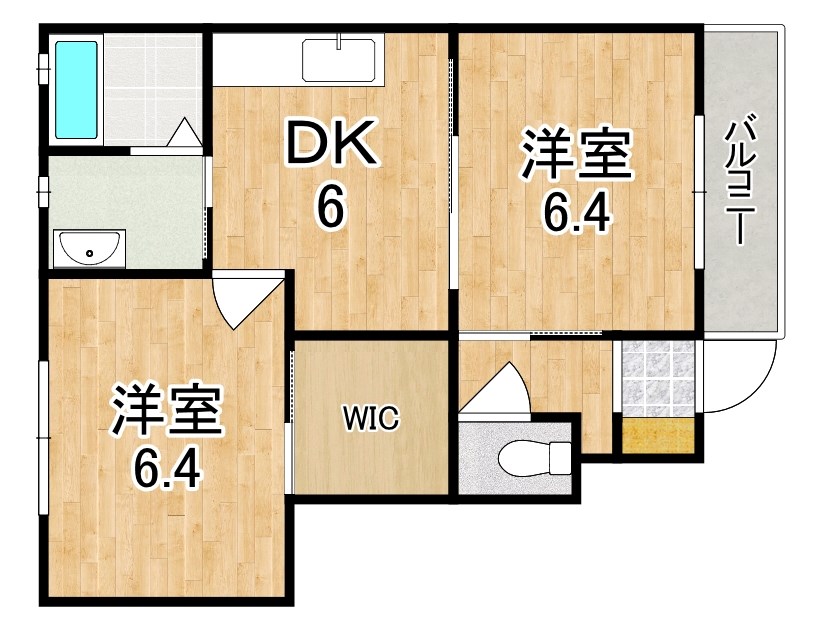 レジデンシア時計台Ａ 103号室 間取り
