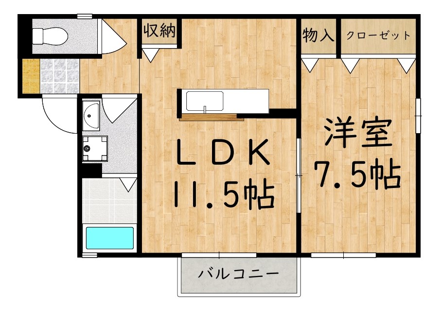 エクセレント　ステージ 203号室 間取り