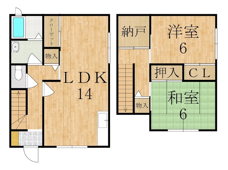 メゾンレックス 106号室 間取り