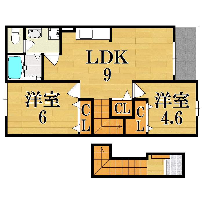 アンソレイエ 間取り図