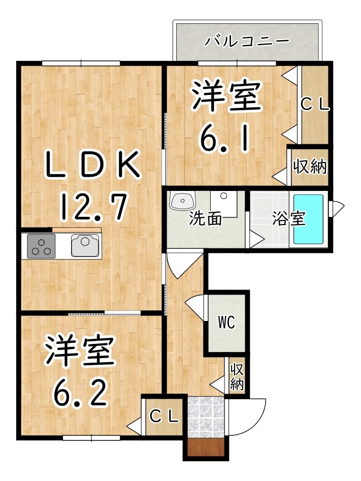 逢坂セントラルハイツ 間取り図