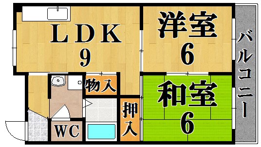 山善ハイツ 305号室 間取り