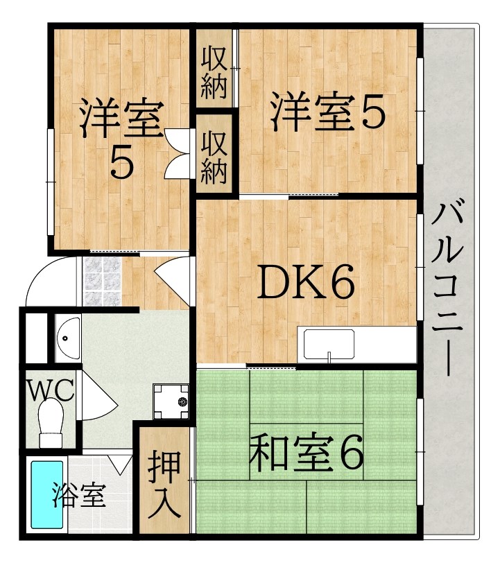ザ・ラークハウスオブグリーン 306号室 間取り