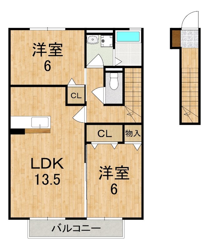 エミネンスコート 203号室 間取り