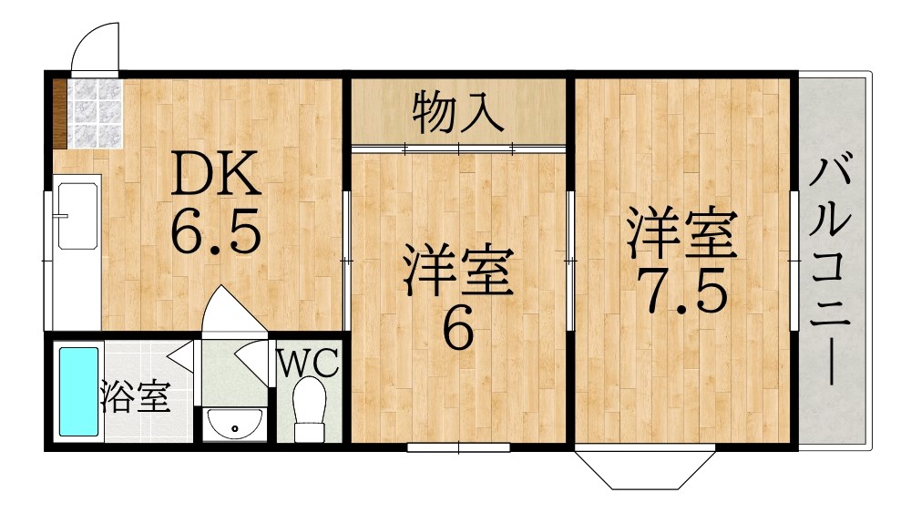 グランツしかはた 間取り図