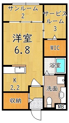 サウス・ボニート 102号室 間取り