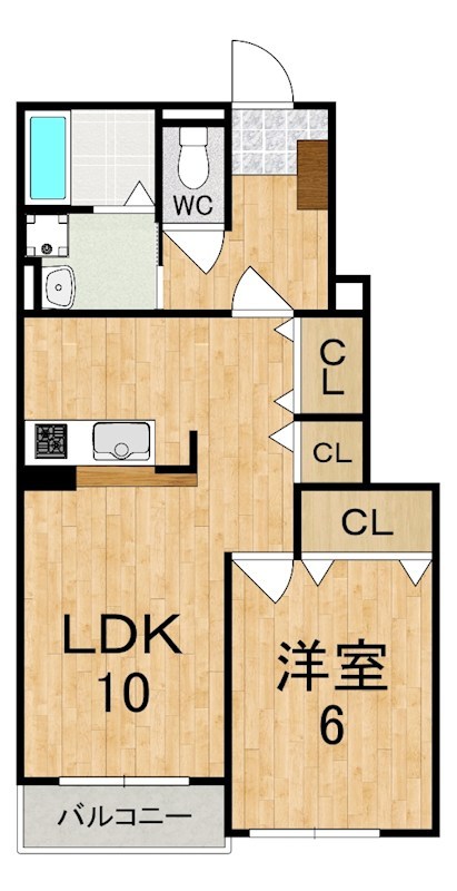 クレメント　サニーⅠ 101号室 間取り