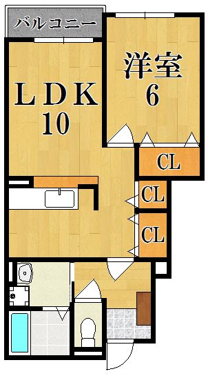 クレメント　サニーⅡ 102号室 間取り