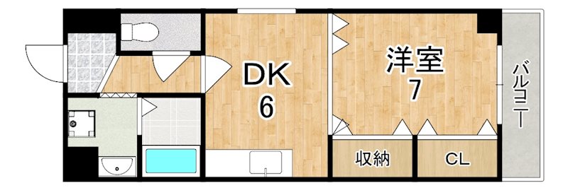 香芝木材弐番館 301号室 間取り