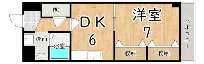 香芝木材弐番館 302号室 間取り