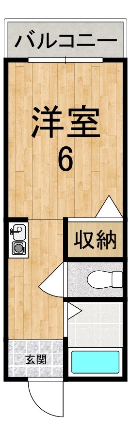 ナイスタムラ 206号室 間取り