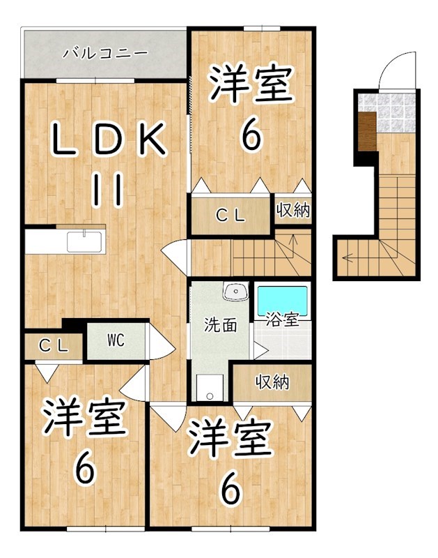 イリーデ　Ｂ 間取り図