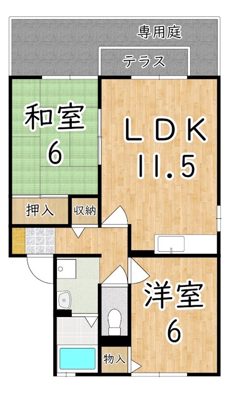 セジュールＳ　Ｂ棟 間取り図