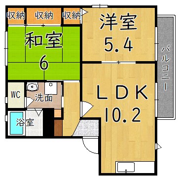 エルドラード五位堂Ｂ 間取り