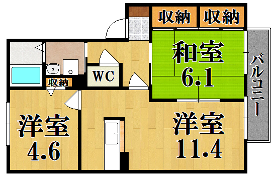 エルドラード五位堂Ｃ 間取り