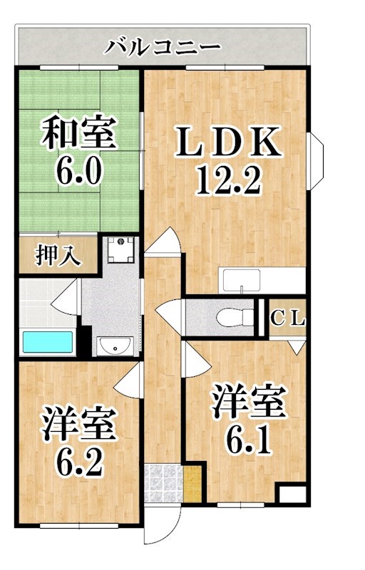 プチサンク 501号室 間取り