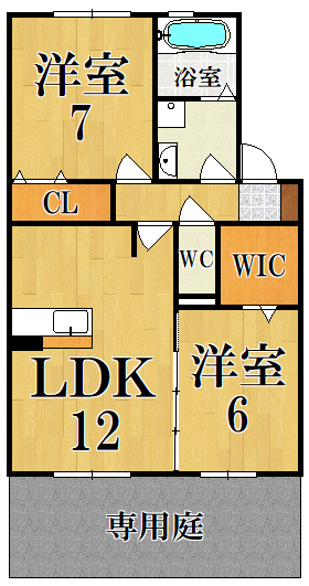 リバーラックディライト 102号室 間取り
