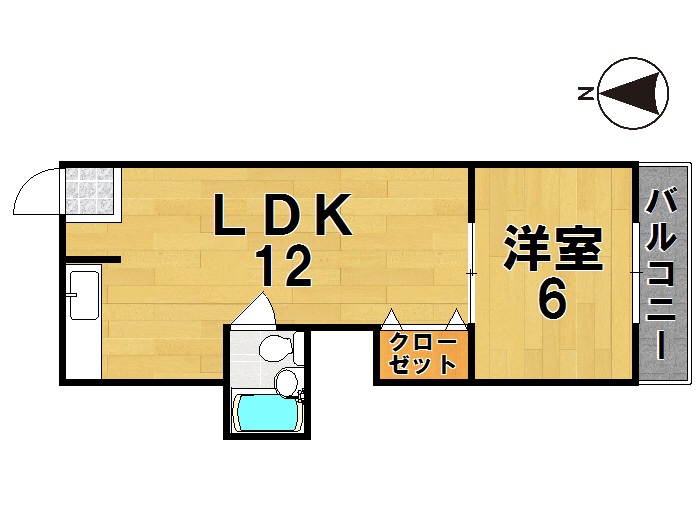 南生駒ハイツ 306号室 間取り