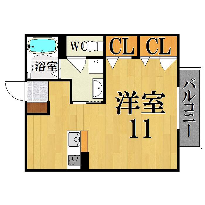 シャーメゾン白庭台 102号室 間取り