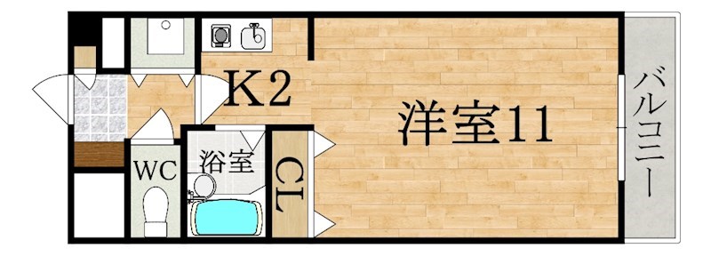ＭＯＩビル 301号室 間取り