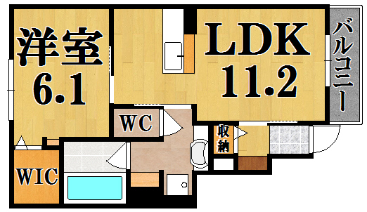 メープル　ヴィラ 106号室 間取り
