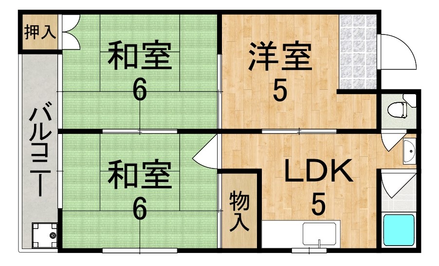 太子ハイツ 間取り図