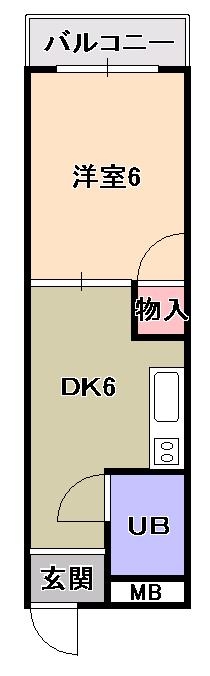 生駒イーストハイツ 間取り図