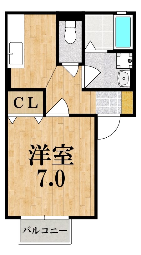 コンフォート 101号室 間取り