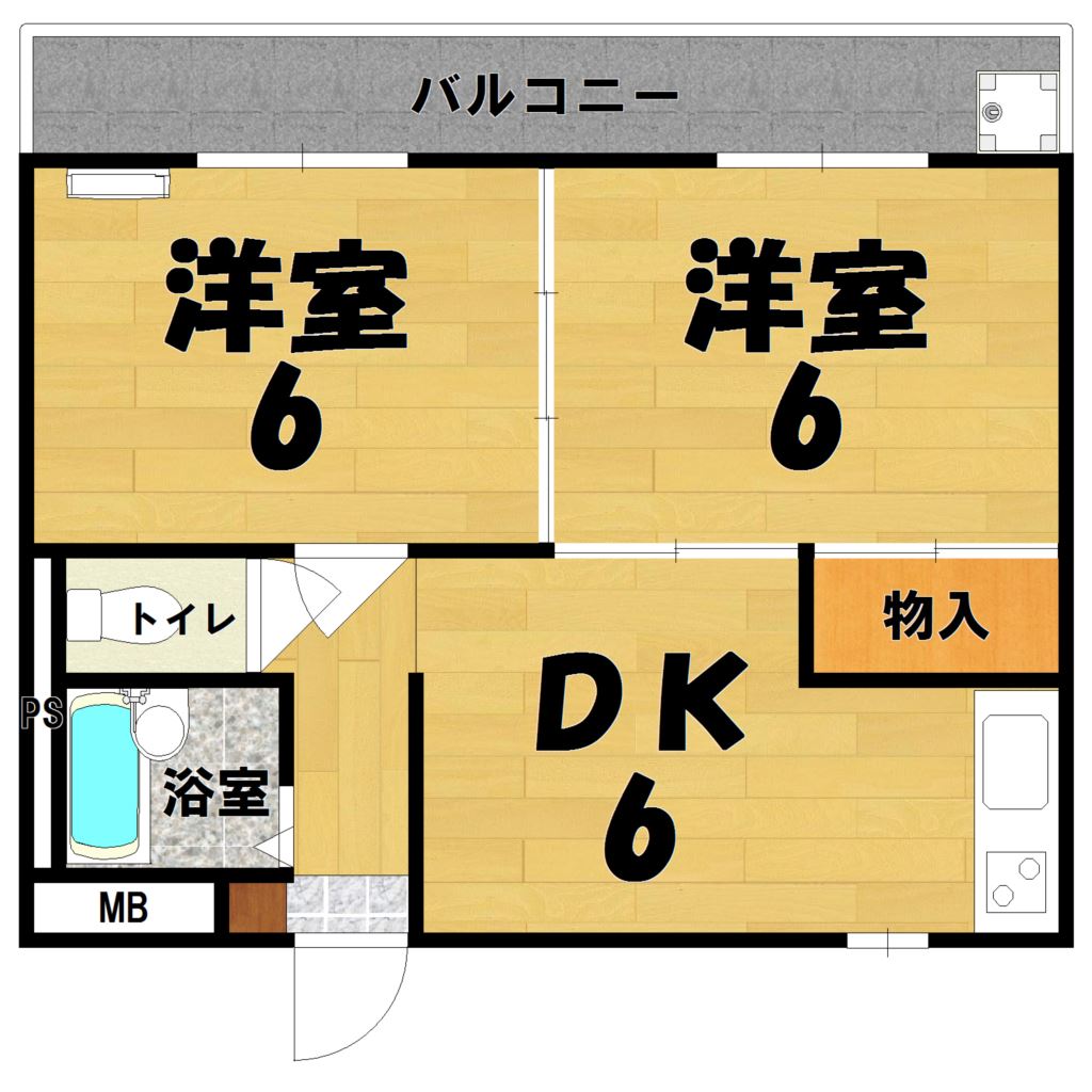 新大宮タカハシ荘 101号室 間取り