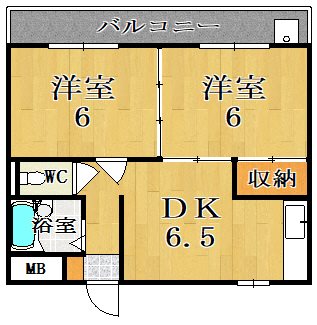 新大宮タカハシ荘 103号室 間取り