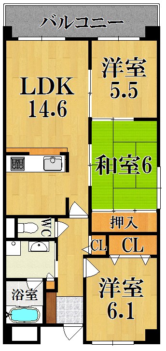 ファミーユ菅原 103号室 間取り