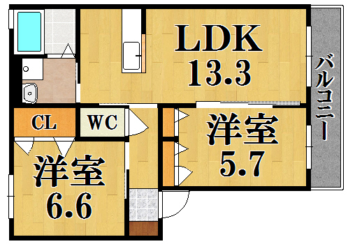 シャーメゾン　ベルデ 間取り