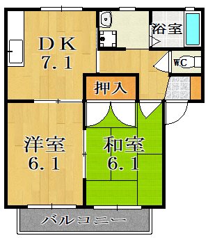 ドムール芝辻 103号室 間取り